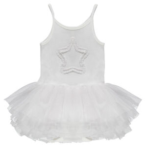 Body à fines bretelles avec volants et étoile en tulle 