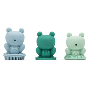 Set de 3 grenouilles de bain en silicone 9M+ 