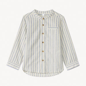 Chemise rayée à manches longues rétractables pour bébé garçon 