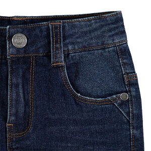 Jeans effet used et crinkle 