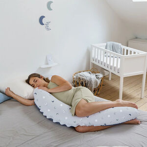 Grand coussin multi-usage Buddy Blue Grey Moon 