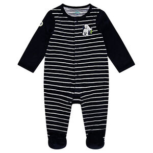 Dors-bien en velours rayé Disney avec print Mickey 