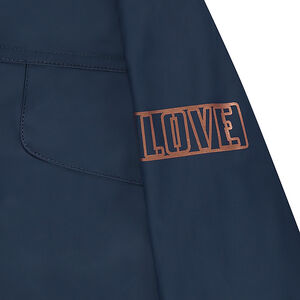 Junior - Parka en gomme à capuche doublée sherpa 