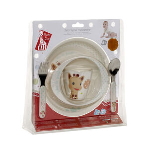 Set repas mélamine Sophie la Girafe - Ballons 