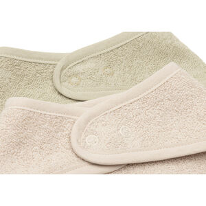 Lot de 2 bavoirs-bandanas Silk Rose/Sable 