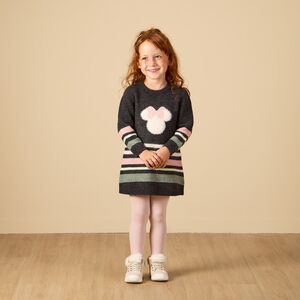 Robe pull en tricot Minnie Disney pour bébé fille 