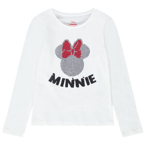 T-shirt manches longues avec Minnie en sequins magiques Disney 