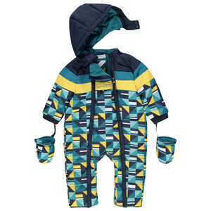 Combi-pilote de ski à imprimé graphique all-over 