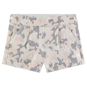 Short à motif army en jaquard all-over 