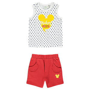 Ensemble Disney avec débardeur print Mickey et bermuda 