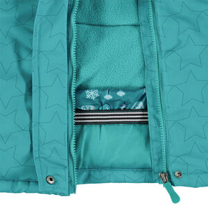 Blouson de ski imprimé étoiles all-over avec badges Smiley 