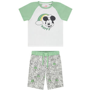 Pyjama court 2 pièces en jersey motif Mickey Disney garçon 