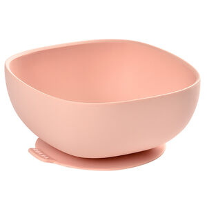 Bol en silicone avec ventouse – Rose 