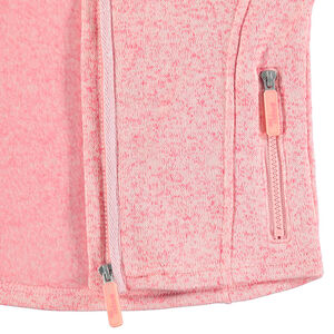 Gilet en tricot chiné avec poches zippées 