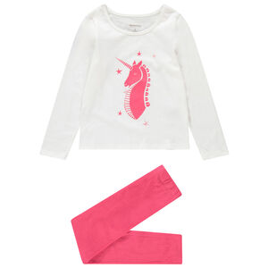 Pyjama en jersey avec licorne printée 