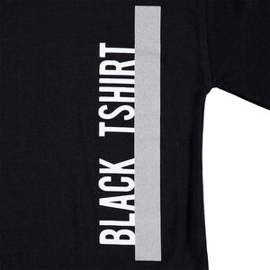 Junior - T-shirt manches longues noir avec texte printé 