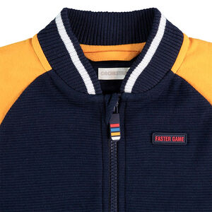 Gilet en molleton esprit teddy avec manches contrastées 