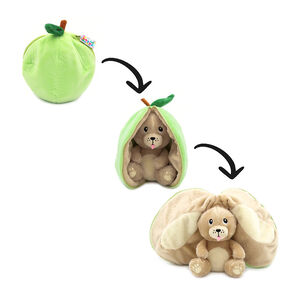 Peluche Flipetz 2 en 1 Crocket le chien/pomme verte 