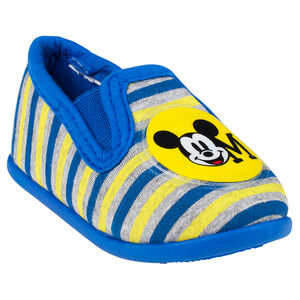 Chaussons bas rayés Disney avec patch Mickey 