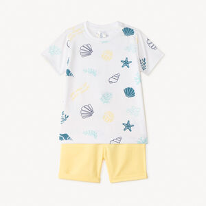 Ensemble court 2 pièces t-shirt et bermuda pour bébé garçon 