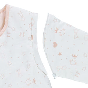 Turbulette en popeline avec manches amovibles Smiley  