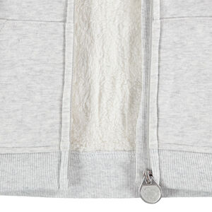 Junior - Gilet à capuche en molleton doublé sherpa print Smiley 