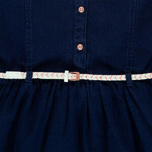 Junior - Robe en jeans manches longues avec ceinture amovible 