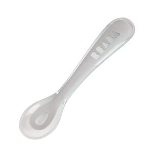 Cuillère 2ème âge en silicone - Gris 