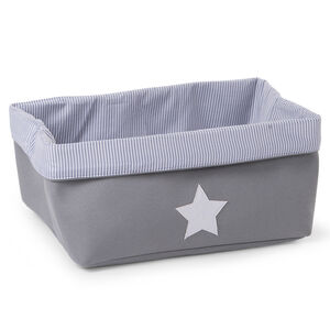 Panier de rangement 40x30x20 cm - Gris 