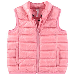 Doudoune sans manches légère avec doublure imprimée étoiles 