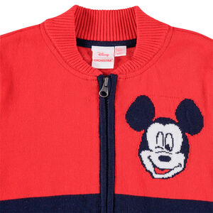 Gilet en tricot zippé motif Mickey Disney 