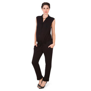 Combinaison longue de grossesse à poches et ceinture 