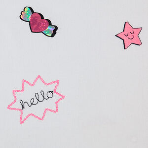 Sweat en molleton avec ruchés sur les manches 