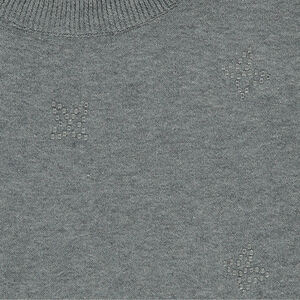 Junior - Pull en tricot fin manches courtes avec papillons all-over 