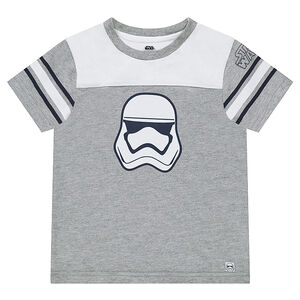Tee-shirt manches courtes bicolore avec print Star Wars™ Stormtrooper 