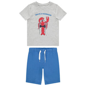 Pyjama en jersey print homard et message 