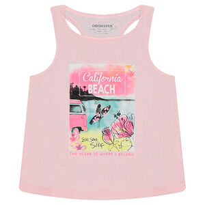 Débardeur en jersey avec print fantaisie 