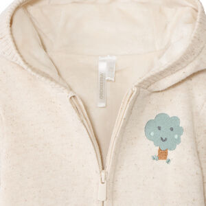 Gilet doublé sherpa avec patch brodé pour bébé garçon 
