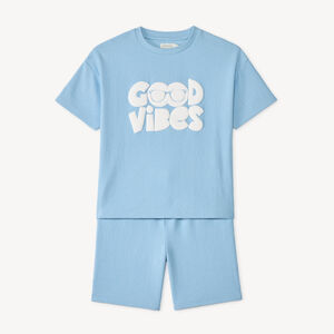 Ensemble 2 pièces t-shirt + short print relief garçon 