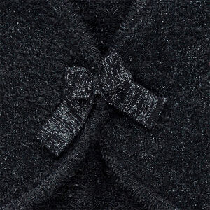 Junior - Gilet en tricot brillant avec noeud sur le devant 