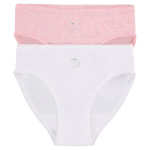 Junior - Lot de 2 culottes unies avec print logo 