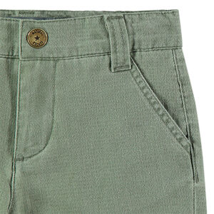 Bermuda dessus genoux en coton fantaisie 