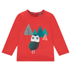 Tee-shirt manches longues avec print fantaisie 