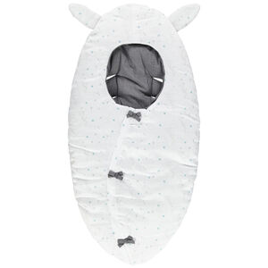 Nid d'ange en coton avec oreilles en relief et doublure contrastée 