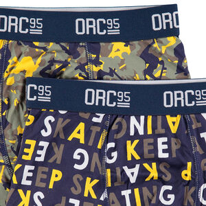 Junior - Lot de 2 boxers assortis esprit skateboard 