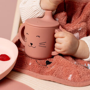 Tasse d'apprentissage en silicone Mrs. Cat 