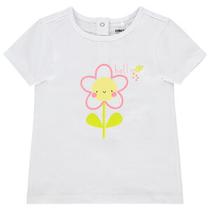 T-shirt manches courtes en coton bio à motif printé 