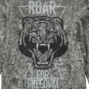 Junior - Tee-shirt manches longues avec tigre printé 