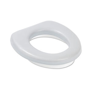 Réducteur de toilette rembourré - Blanc/Gris 