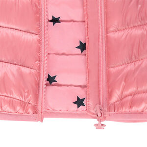 Doudoune light* imperméable à capuche avec sac de rangement printé 